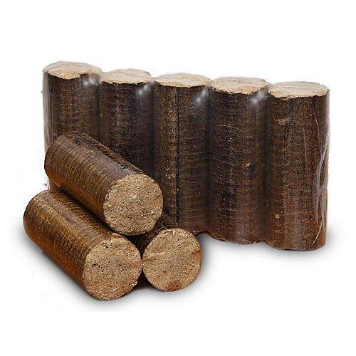 Brikety plný valec – tvrdé drevo